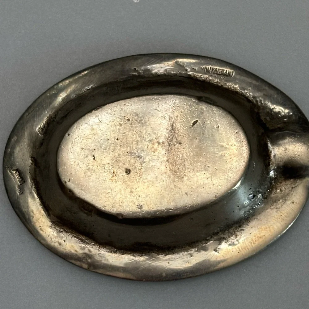 Antique ash Tray with Intricate Design and Baroque Style